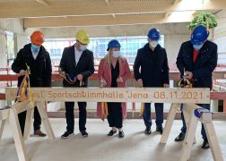 Neue Schwimmhalle In Jena Feiert Richtfest 00014